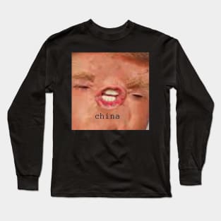 Trump Meme "China" Long Sleeve T-Shirt